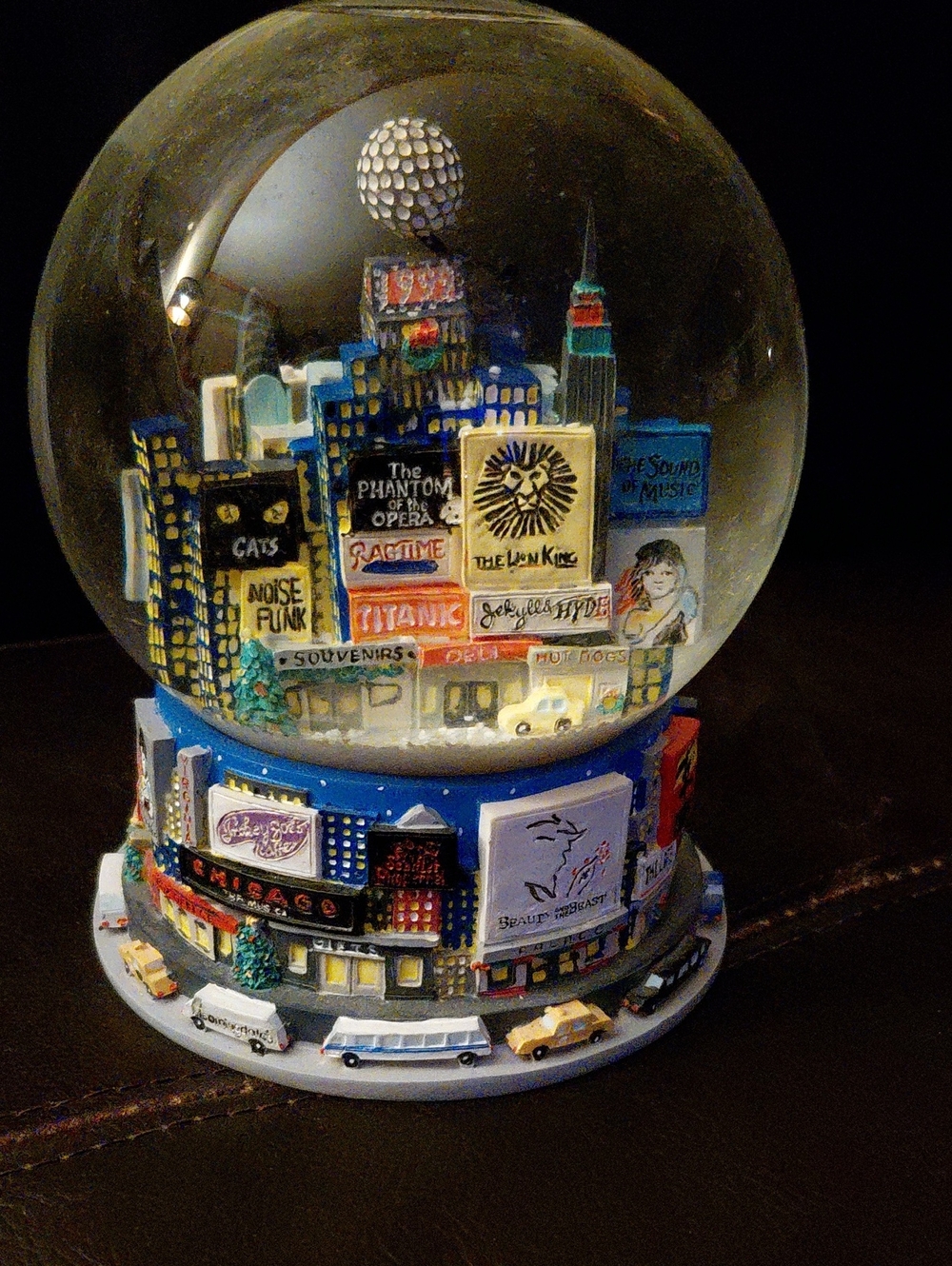 Bloomingdale's Blue Multi-Color New York City Musical Snow Globe